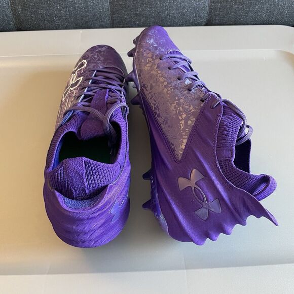 Under Armour Blur 2 MC Suede Football Cleats 3027978-500 Purple NEW main image 4